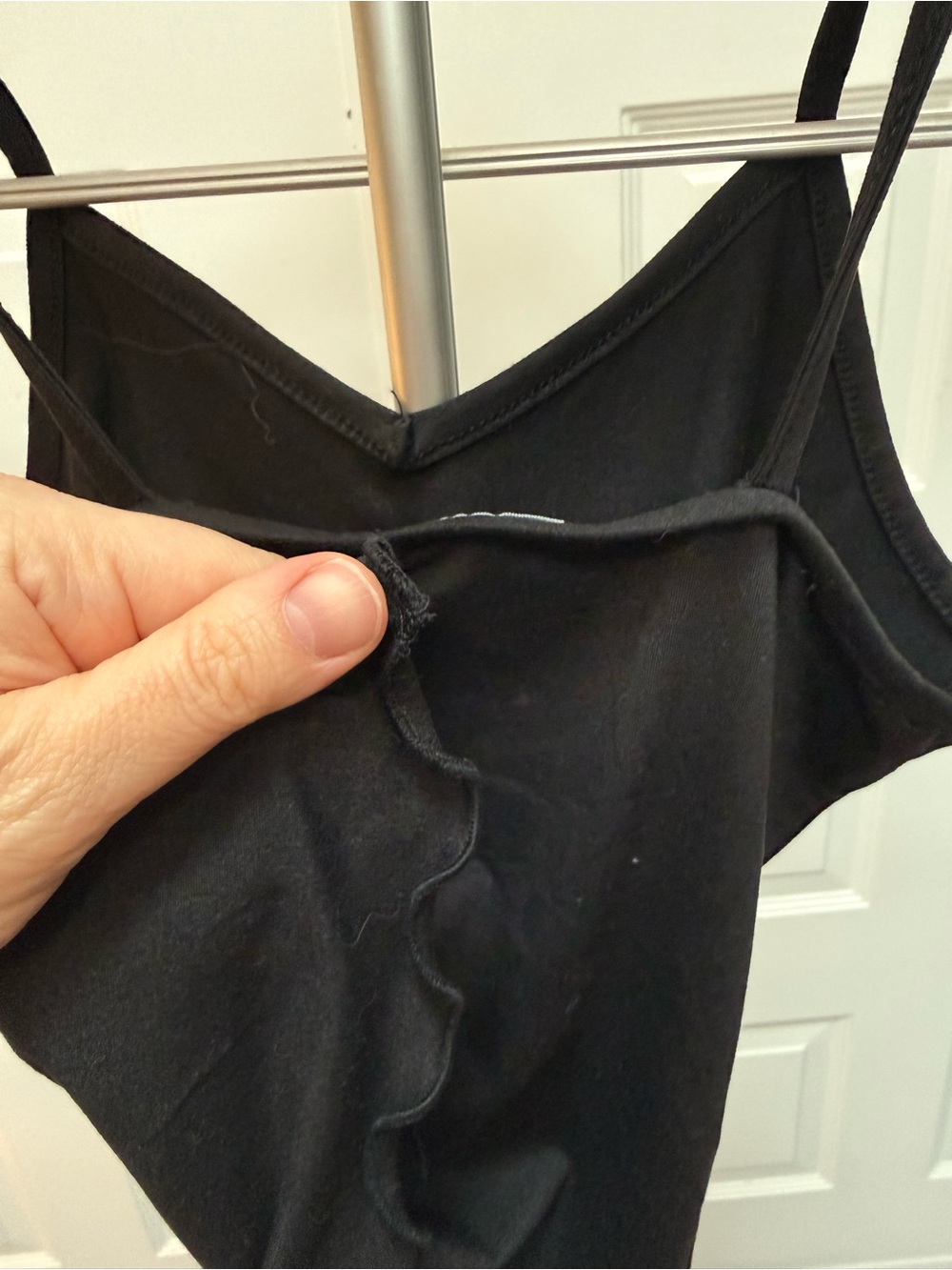 Olivia Rae Black V-Neck Spaghetti Strap Crop Top - Picture 4 of 5